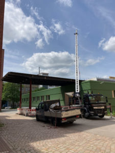 Dach- und Fassadenarbeiten an einer Industriehalle in Chemnitz